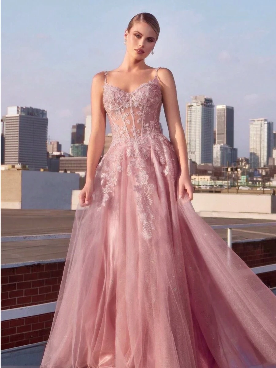 ALTA CALIDAD DE VESTIDO CON TUL COPA DURA - Mauve - Ver 1