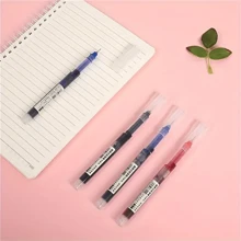 10pcs Liquid Ink Ballpoint Pens, Quick Drying For Signature, 0.5mm Nib, Black/Blue Ink, School & Office Supplies,Back To School