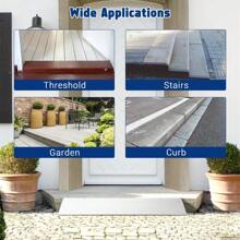 Threshold Ramps For Doorways, Door Threshold Ramp 1"/2"/3"/4"/5" Rise, Aluminum Entry Threshold Ramp For Doorways, Weight Capacity 700 LB - 1 Inch - View 3
