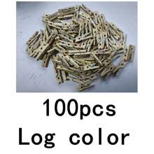 20/50/100pcs 2.54cm Natural Wooden Mini Clothespins With Rope, Mini Clothes Pegs For Photos, Crafts, Artworks, Cocktails(Without A Rope), Gender Reveal Party, Perfect For Birthdays, Weddings, Parties, The Perfect Gift For Colleagues, Friends, And Family, Back To School