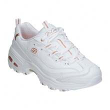 SKECHERS | Skechers D'Lites Fresh Start Women's Sneakers – White With Gold Details – Lace-Up Sneakers – Track Sole – Casual – Model 11931-WTRG - White - View 2
