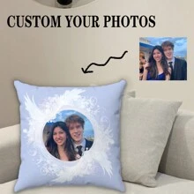 Gepersonaliseerde fotokussenhoes - DIY gepersonaliseerde dubbelzijdige bedrukte hoes met rits, herbruikbaar voor verschillende kamertypes - Perfect cadeau voor bruiloften, jubilea, huisdieren, familie en vrienden