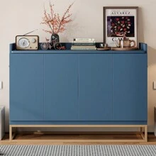 MISSUNNY Queen-Size Murphy Bed With Stylish Iron Legs, Contemporary Design For A Chic Look, Calming Blue Finish - Ideal For Space-Saving Solutions And Adding A Modern Twist To Any Bedroom