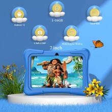 Explore & Learn With The 7 Inch Tablet With Rugged Case, Kids Tablet 2+32GB Loaded With Parental Controls, Pre-Installed Apps, And Free Games - Blue - View 2