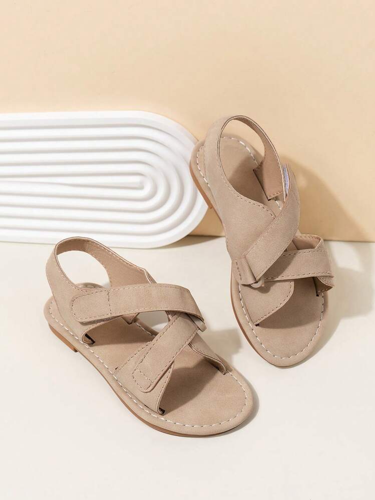 2025新款，儿童凉鞋，软底，时尚，舒适，男孩女孩都喜欢的凉鞋，柔软的鞋面材质，时尚的设计风格，适合运动凉鞋，学校运动凉鞋，波西米亚风格 - 薑色 - 查看 2