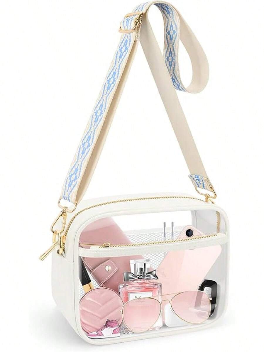 Clear Sling Bag - Stadium Approved Transparent Fanny Pack For Concerts & Events