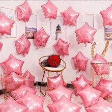 18英寸五角星铝箔气球，10个/包，非常适合婚礼、生日派对、节日装饰 - 彩色 - 查看 9
