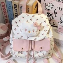 Sanrio Characters Pattern Design Backpack, Leisure Travel Backpack, Sweet College-Style Women's Backpack,Boho Vibes - Multicolor - View 9