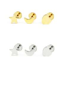 Single One S925 Sterling Zilveren Puncture Oorbel & Neuspiercing, Cadeau Voor Beste Vrouwen Meisjes Dagelijkse Verkleedcadeau Voor Moeder, Zussen, Vriendin Cadeau
