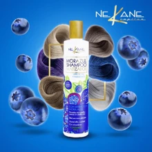Shampoo matizador mora azul – Nekane capilar – 960g - elimina visos amarillos en cabello rubio y con canas. - Azul - Ver 7