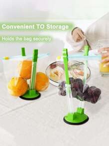 Older,Plastic Bag Holder Stand,Baggy Rack Holder For Food Prep ,Food Prep Bag/Plastic Freezer Bag Holder, Meal Planning/Prep Bag Holders, More Convenient For Packing And Packaging Food, Fruits, Food, Salads, Etc., Suitable For Daily Use, Homes, Kitchens