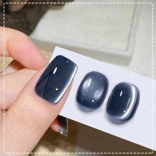 MISS SHAKA 10ml 黑玻璃猫磁性凝胶指甲油朋克风格美甲修甲油半永久性凝胶适合冬季美甲用品圣诞指甲