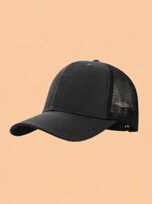 1pc Kids Baseball Mesh Cap, Solid Color Adjustable Snapback Hat, Suitable For Boys And Girls, Casual Wear For Spring & Summer - Multicolor - View 25