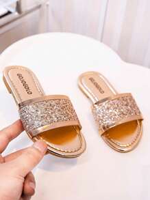 女童水钻公主凉鞋，夏季户外时尚2024新款韩版潮流沙滩鞋