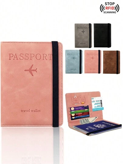 2025年秋冬购物节促销，限时折扣，旅行护照套，保护套，卡包，新款多功能文件收纳包，出国旅行护照夹