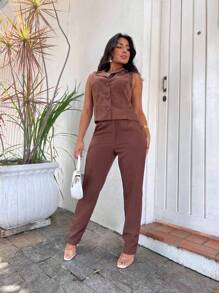 Luis Twill Fabric Set - Marrón - Ver 5