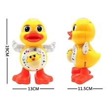 Dancing Duck Toy Musical Duckling Dancing Walking Moving With Light And Sound - Amarillo - Ver 3