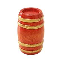 2pcs Vintage Wooden Barrel Model Miniature Decor - Multicolor - View 5