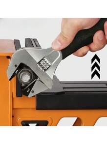 一個150MM-300MM活動扳手工具大全萬能活口扳手多功能大開口扳手-沾塑活動扳手-套柄扳手-五金工具-多功能扳手-活絡扳手-小巧玲瓏-大多用-加厚手柄-刻度清晰-做工精緻-手感舒適