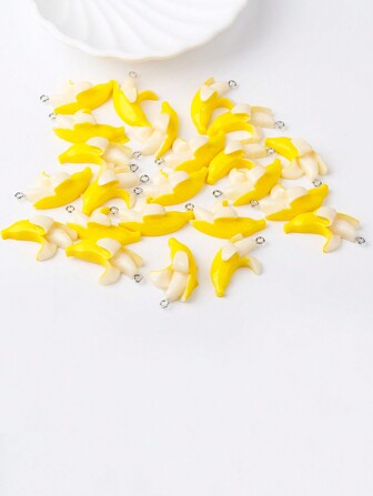 10 st/pack Mode Bananformad DIY smyckeshänge