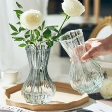 1 pièce Vase en verre pour fleurs, vase de décoration florale pour le salon, vases en verre modernes, décoration de la maison, vases à fleurs, décoration de centre de table