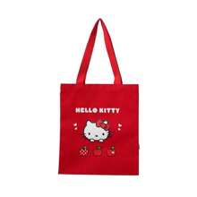 Miniso Hello Kitty Apple Season Stylish Canvas Tote Bag(1 PC)