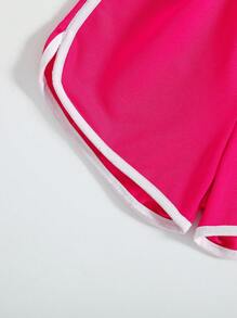Jovem Primavera Verão Arco-Íris Menina 5-Core Esportivo e Casual Shorts