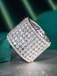 خاتم من المكعب أنيق للنساء لهدايا أعياد الميلاد وعيد الحب والأم وعيد الأم،' قطعة واحدة