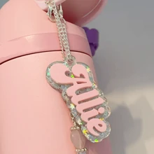 Personalized Acrylic Cup Pendant Jewelry, Name Tag Accessories, Gift,Multi-Functional,Adjustable,Durable,Ornamental,Reusable,Stainless,Engraved,Exquisite,Adorable,High-Quality,Modern,Colorful,Cute,Comfortable,Stylish,Custom,Personalized,Unique,Ideal Gifts For Him,Ideal Gifts For Her,Boyfriend,Girlfriend,Dad,Mom,Family,Friends,Son,Daughter,Office,Tea Room,School,Home,Home Refresh,Delicate Romance