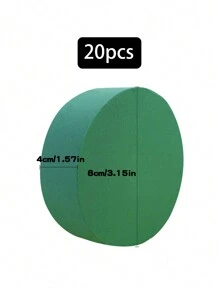 20件/10件/8件/1件/2件/4件/6件 5.51"X3.14"X1.77" 綠色聚苯乙烯泡沫磚，適用於鮮花與乾花、花藝裝飾、植物裝飾與手工藝，春季花藝與手工藝，綠色花藝泡沫，吸水性佳，生日花園婚禮桌飾中心裝飾 - 彩色 - 查看 16