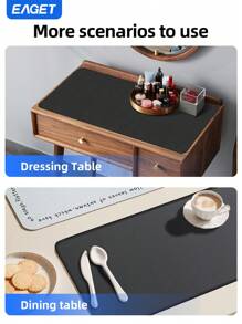 EAGET Large Gaming Mouse Pad 31.5 X 11.8 Inch Non-Slip Base With Stitched Edges Gaming Mouse Mat For Laptop,Compatible With Laser And Optical Mice - Black - Black - View 6