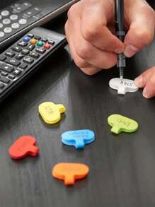 50 Dây Buộc Cáp Nhiều Màu Sắc Rực Rỡ Có Thể Tái Sử Dụng - Giải Pháp Quản Lý Và Nhận Dạng Dây Dễ Dàng Với Thẻ Nhãn Tự Gắn Cho Thiết Bị Điện Tử Và Máy Tính, Không Cần Pin, Có Thể Điều Chỉnh, Hoàn Hảo Cho Việc Sắp Xếp Trong Nhà Và Văn Phòng - Nhiều màu - Xem 4