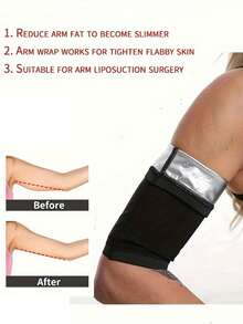 1 Pair Adjustable Arm Training Sleeves, Unisex Arm Shaping Sweat Band, Fitness Yoga Workout Compression Arm Slimming Band - Multicolor - View 3