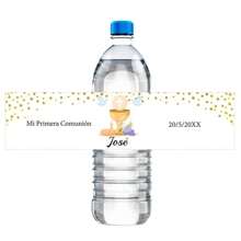 30张定制款“Mi Primera Comunion”（我的第一次圣餐）装饰水瓶标签贴纸，自粘式洗礼/受洗贴纸，墙纸贴纸 - 彩色 - 查看 12