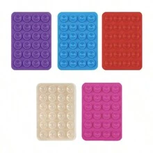 5pcs Silicone Phone Grip, Suction Cup Phone Holder, Hands-Free Phone Handle, Ring Holder Compatible With IPhone And Android - Multicolor - View 37