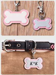 1 Ciondolo personalizzato per cani, ciondolo con nome personalizzato per gatti, cani, cuccioli e animali domestici, accessorio per collare, ciondolo a forma di osso con glitter, regalo perfetto per il tuo animale domestico, ornamentale, paillettes, stile semplice, carino, moda, colori unici, decorazione natalizia personalizzata, medagliette personalizzate con nome/ID per cani, idea regalo ideale per lui, lei, famiglia, amici, amanti degli animali domestici, per anniversari, compleanni, Natale, inaugurazione di una casa, autunno/inverno