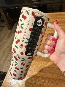 Hydroj 随行杯旅行者杯不锈钢咖啡杯隔热便携式真空旅行随行杯带手柄盖吸管 - 彩色 - 查看 15