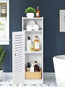 Bathroom Storage Unit Three-Layer Waterproof Bathroom Cabinet Floor-Standing Bathroom Furniture Cabinet With Doors Suitable For Bathroom