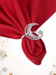 1PC/2pcs/4pcs New Star Moon Napkin Buckle Festival Napkin Ring Hotel Mouth Cloth Napkin Ring Festival Napkin Ring Party Birthday Used