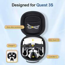 Meta Quest 3 VR Glasses Special Storage Case, Portable Backpack For Storage, Quest 3S Hardshell Protective Storage Case Accessories
