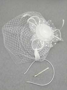 Fascinators Hats 20s 50s Hat Pillbox Hat Tea Party Headwear With Veil For Girls And Women