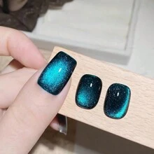 MISS SHAKA 10ml 黑玻璃猫磁性凝胶指甲油朋克风格美甲修甲油半永久性凝胶适合冬季美甲用品圣诞指甲