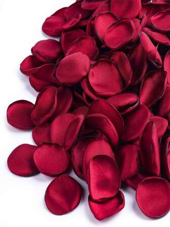 20/50/100/200pcs,Claret Artificial Flowers Silk Rose Petals For Weddings, Bridal Showers & Parties,Aisle Runners & Confetti , Proposals & Romantic Nights,Mother's Day Gift Decorations