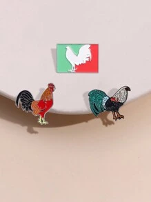Vintage Metal Lapel Pin Italian Culture Souvenir Bag Hat Decor Badge - Multicolor - View 11