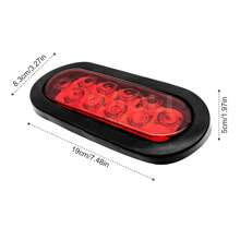 2 Piece Set Red Brake Light Stop Turn Side Utility Tail Light Waterproof Hitch Light