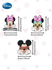 Disney 1PC Disney Officially Licensed Minnie Fridge Magnets Disney Magnets For Refrigerator Cute Cartoon Figural Magnets Couple Life Supplies Suitable Offices Kitchens Places Novelty Party Supplies