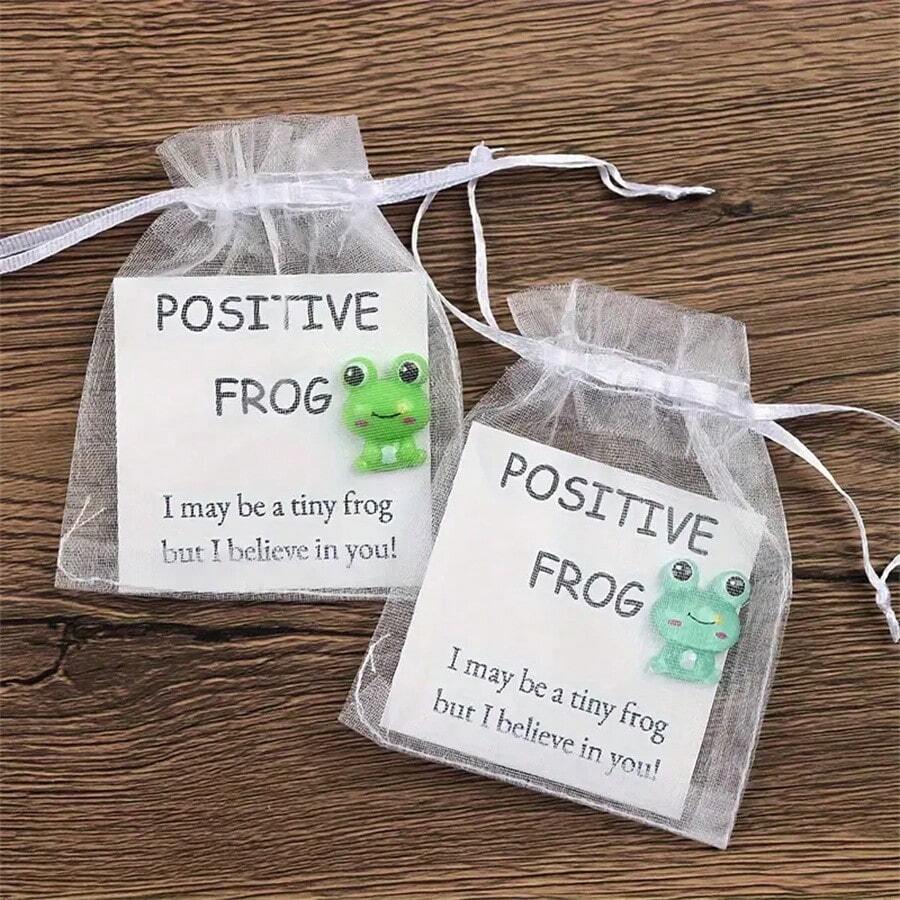 1 pezzo Rana portafortuna da scrivania, regalo carino per amante delle rane, regalo per migliore amico, regalo positivo e portafortuna, regalo per sollevare il morale e novità