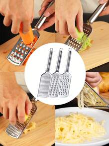 1 Multifunctional Silk Eraser, Potato And Radish Slicer, Stainless Steel Multifunctional Slicer, Potato Shredder Slicer, Kitchen Vegetable Slicer, Polishing And Shaving Tool, Hand Guard, Vegetable Slicer, Scraper, Lemon Slicer, Cheese Grinder, Cheese Slicer, Multifunctional Stainless Steel Garlic Slicer, Ginger Chopper,