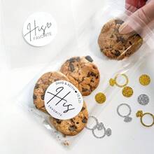 Pegatinas personalizadas: Pegatinas de boda, pegatinas de embalaje, pegatinas de sobre, pegatinas de caja, pegatinas de papelería, pegatinas de regalo, adhesivas, reutilizables, personalizadas, para cumpleaños, para inauguración de casa, para graduación, regalo personalizado - Personalización de texto circular - Ver 3