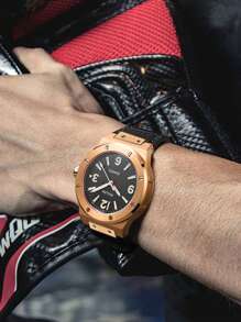 Reloj de negocios de lujo casual con correa premium para niño, caja de aleación